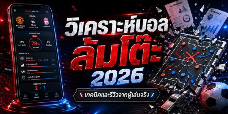 วิเคราะห์บอล ล้มโต๊ะ เทคนิคและรีวิวจากผู้เล่นจริง